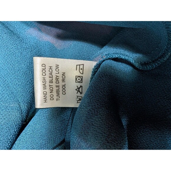 Privacy Please Romper Womens Small Blue Floral V Neck - Picture 8 of 10